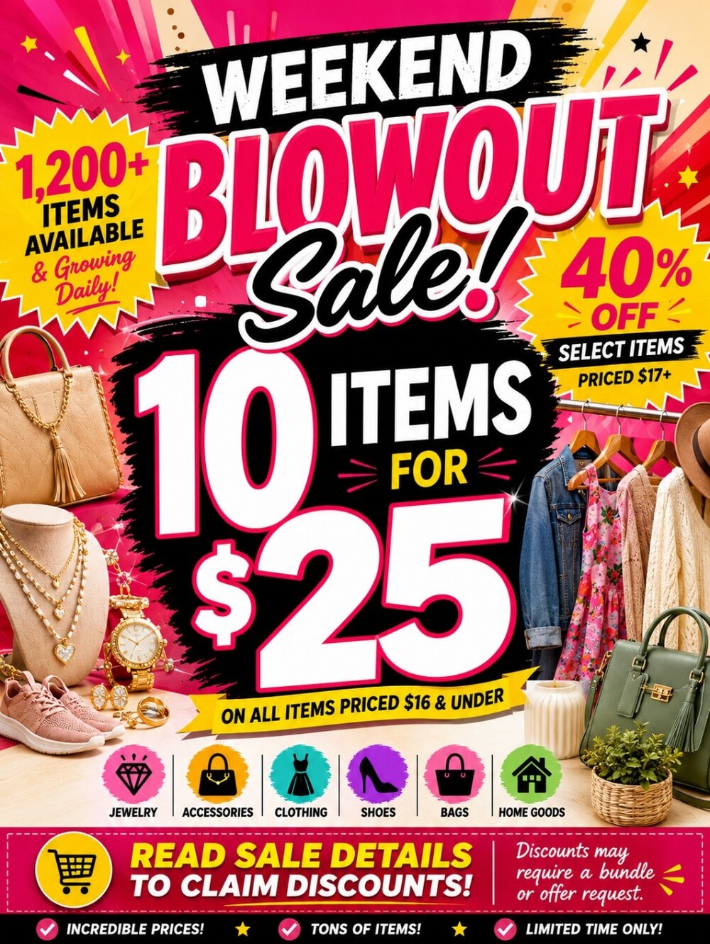 ENDING SOON FILL YOUR CART: 10 ITEMS FOR $25 + 40% OFF SELECT ITEMS